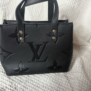 Louis Vuitton Black Embossed Tote